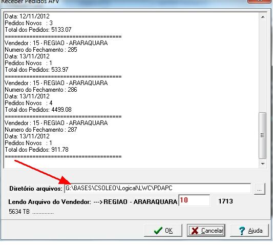323_Importa pedidos AFV