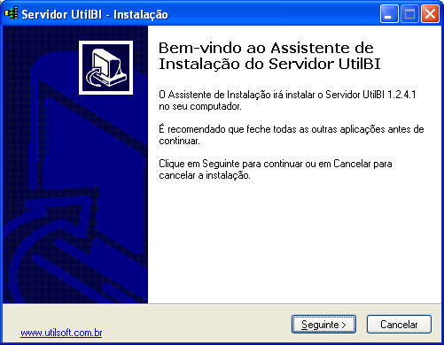 Bem-vindo ao Assistente de Instalação