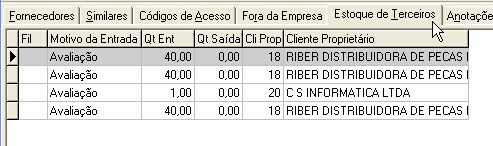 Estoque de terceiros na empresa