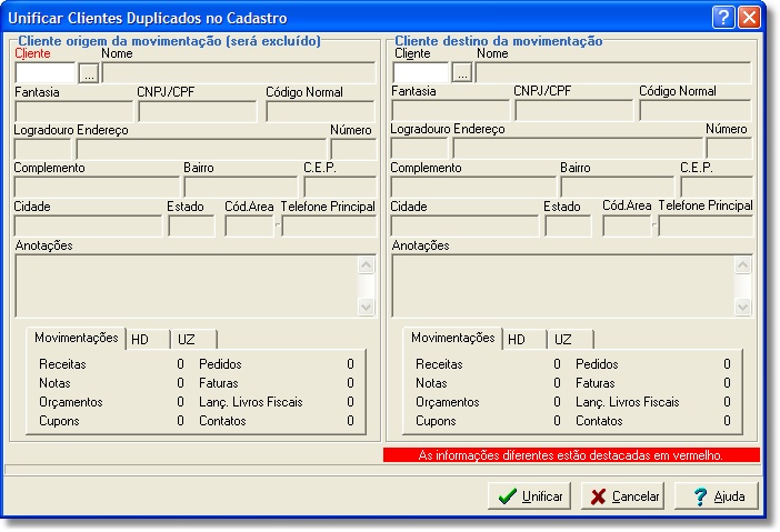 Unificar clientes duplicados