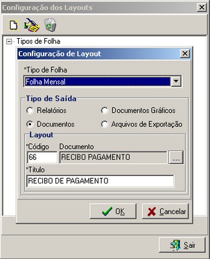 Configurações de Resultados