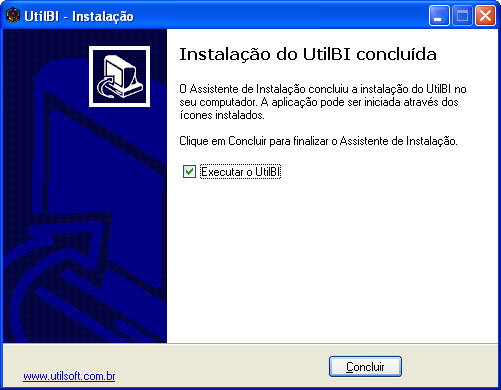 Conclusão da instalação
