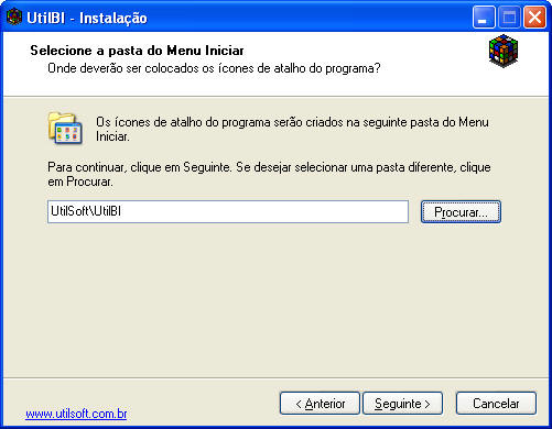 Selecione a pasta no Menu Iniciar do Windows