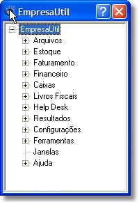 Figura 2 - Menu tipo "Tree" (árvore)
