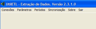 Menu do UtilETL